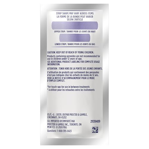 Crest 3D Whitestrips – Professional Teeth Whitening Kit (44 Strips, 22 Treatments)