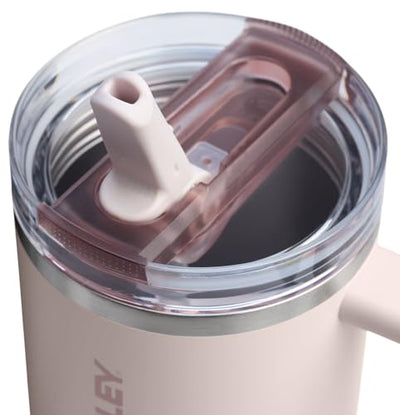 Stanley Quencher ProTour Tumbler – 30oz Leakproof Insulated Cup with Flip Straw & Handle (Rose Quartz)