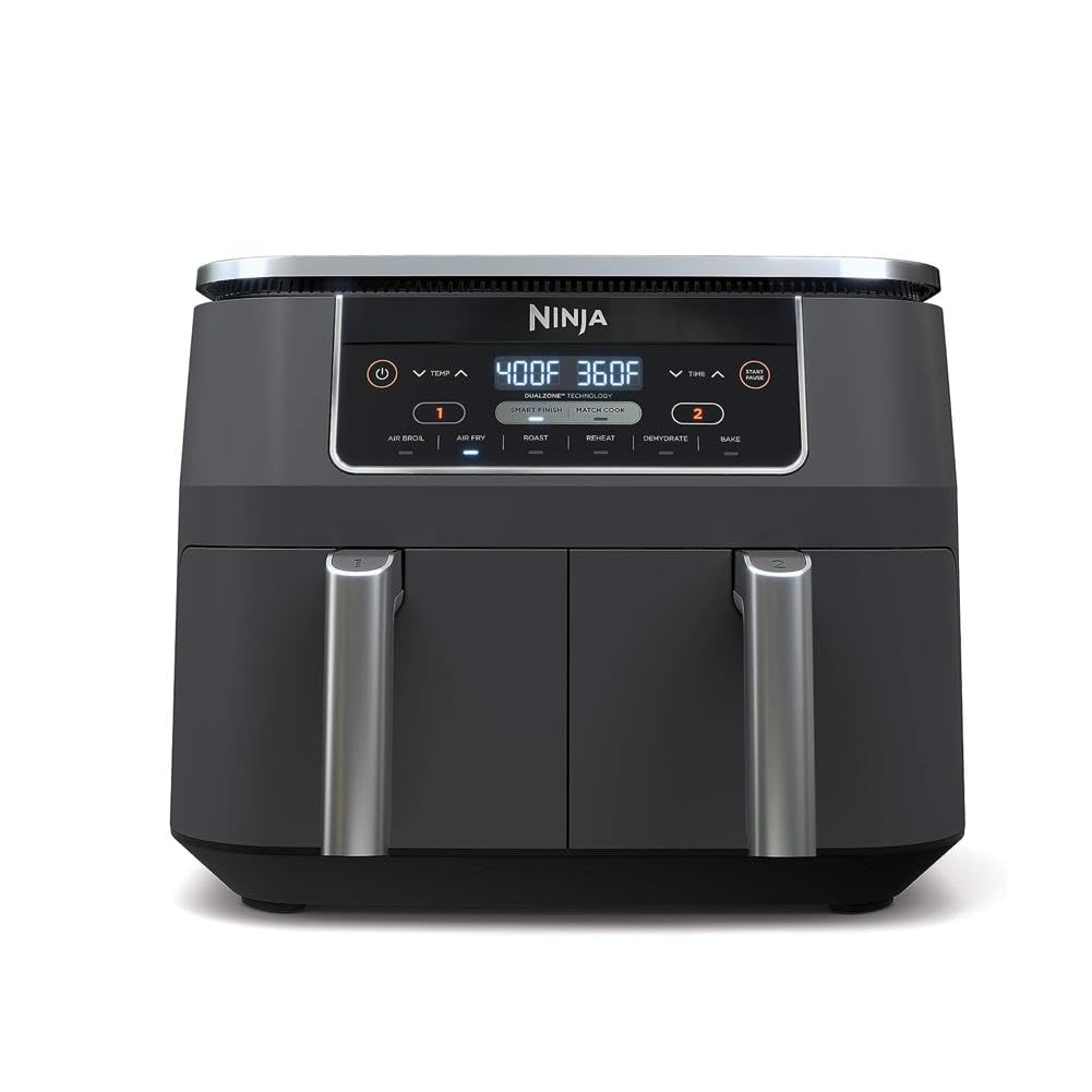 Ninja DualZone 8-Quart 6-in-1 Air Fryer – Smart Two-Basket Cooking