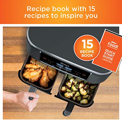 Ninja DualZone 8-Quart 6-in-1 Air Fryer – Smart Two-Basket Cooking