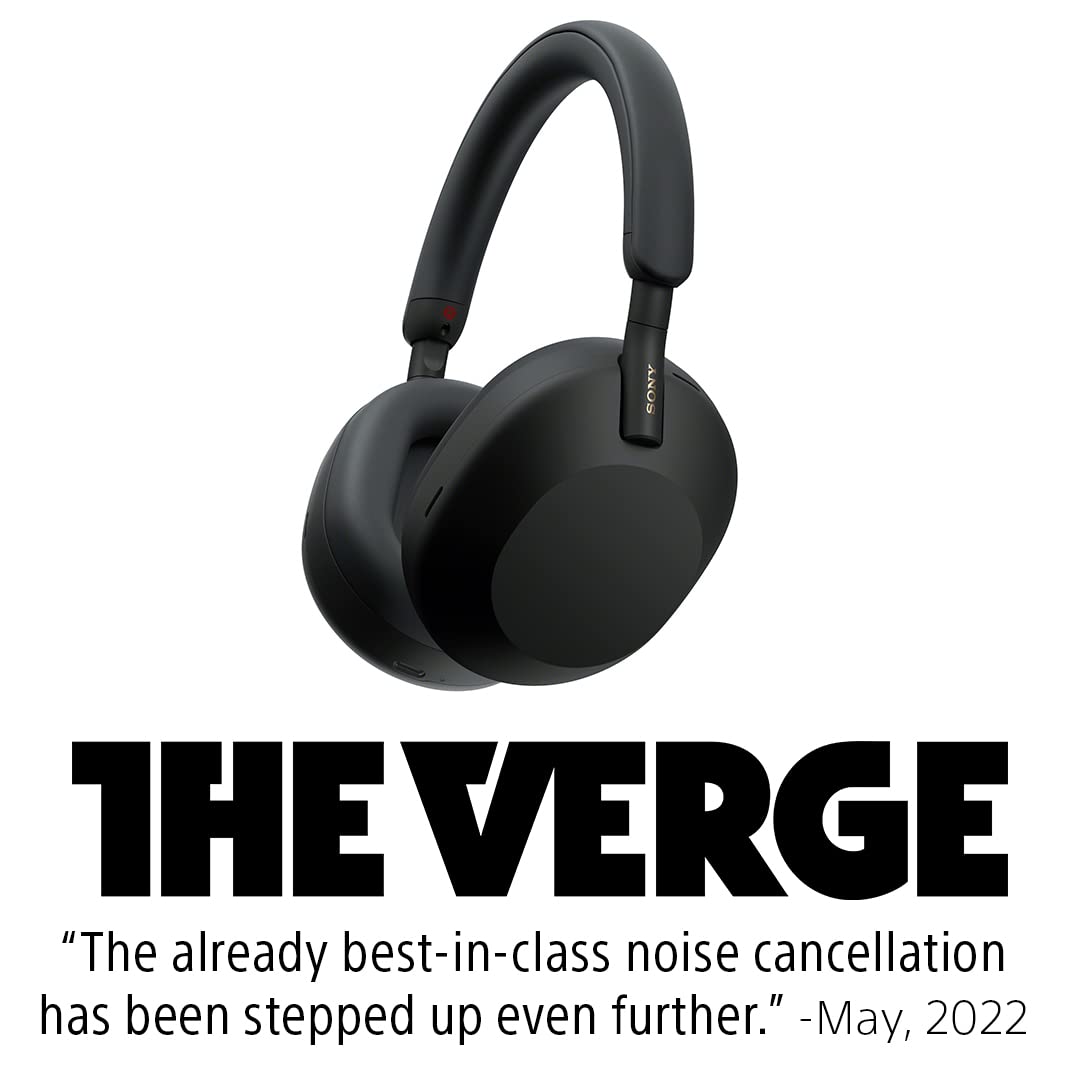 Sony WH-1000XM5 Noise Cancelling Headphones – 30H Battery, Alexa & Auto NC Optimiser (Black)