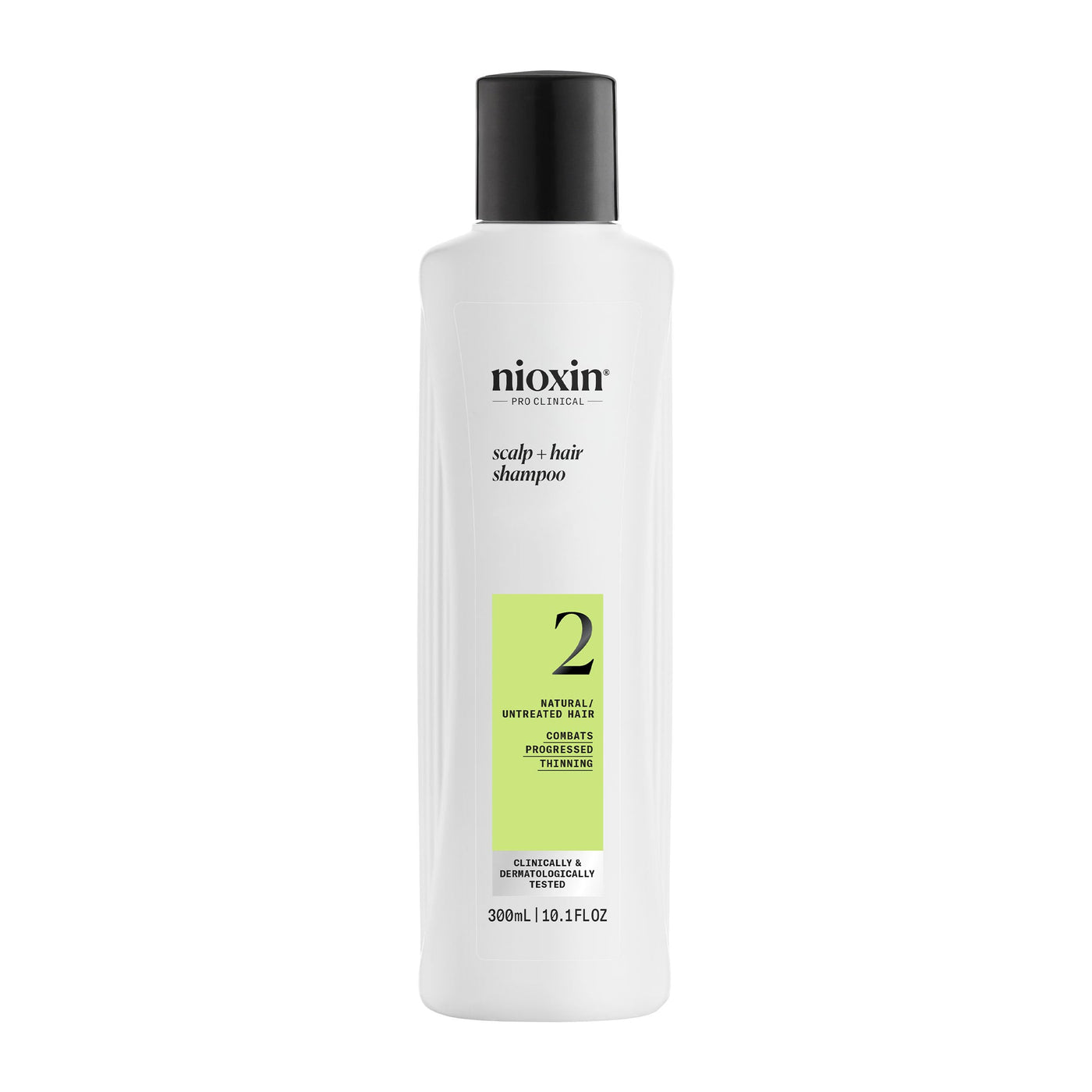 Nioxin System 2 Shampoo – Hair Thickening for Natural Thinning Hair with Niacinamide & Biotin (10.1 oz)