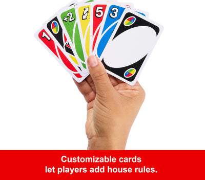 UNO Family Card Game – Classic 112-Card Set in Travel Tin by Mattel (Ages 7+)
