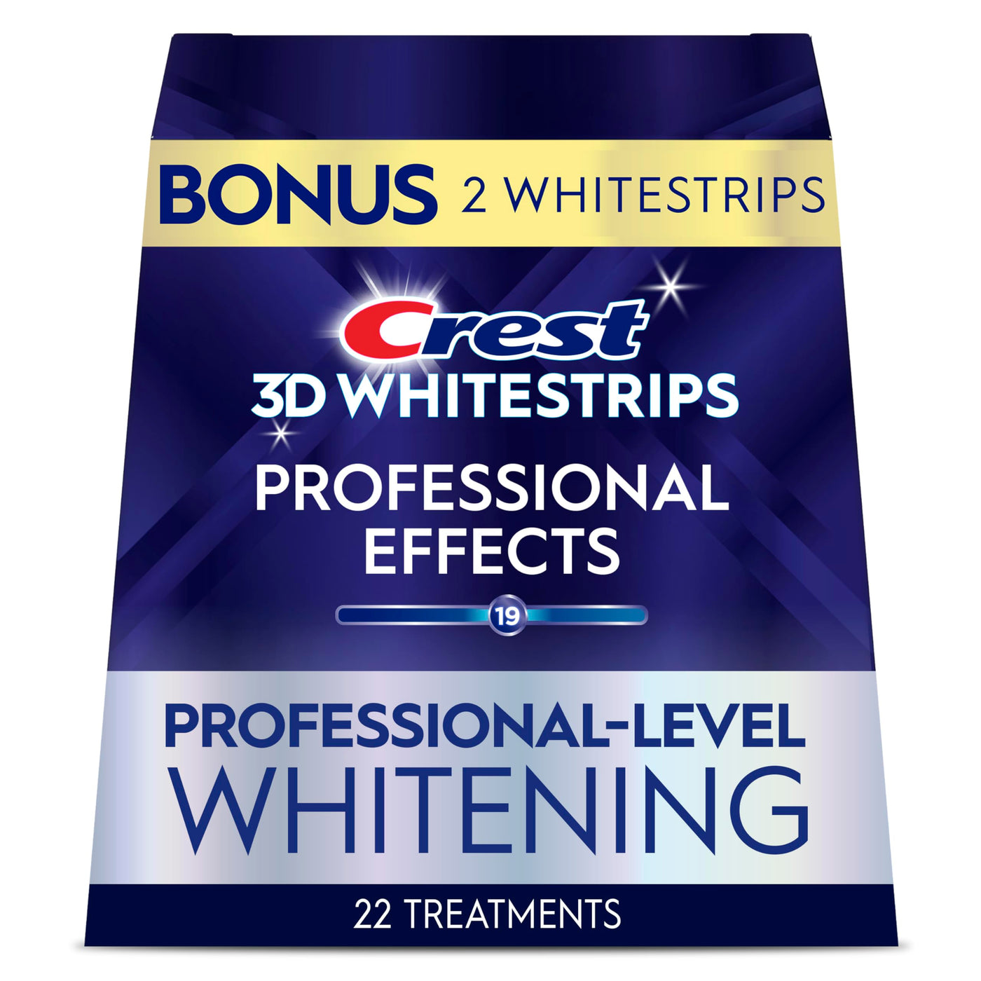 Crest 3D Whitestrips – Professional Teeth Whitening Kit (44 Strips, 22 Treatments)