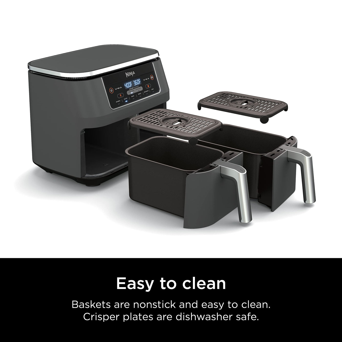 Ninja DualZone 8-Quart 6-in-1 Air Fryer – Smart Two-Basket Cooking