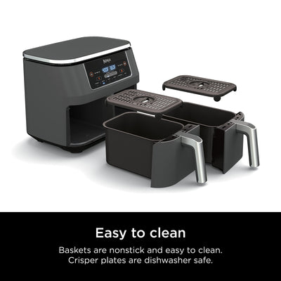 Ninja DualZone 8-Quart 6-in-1 Air Fryer – Smart Two-Basket Cooking