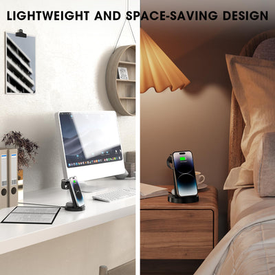 3-in-1 Wireless Charging Station – For iPhone, Apple Watch & AirPods (Compatible with iPhone 16–11 Series, Pro Max & AirPods Pro)