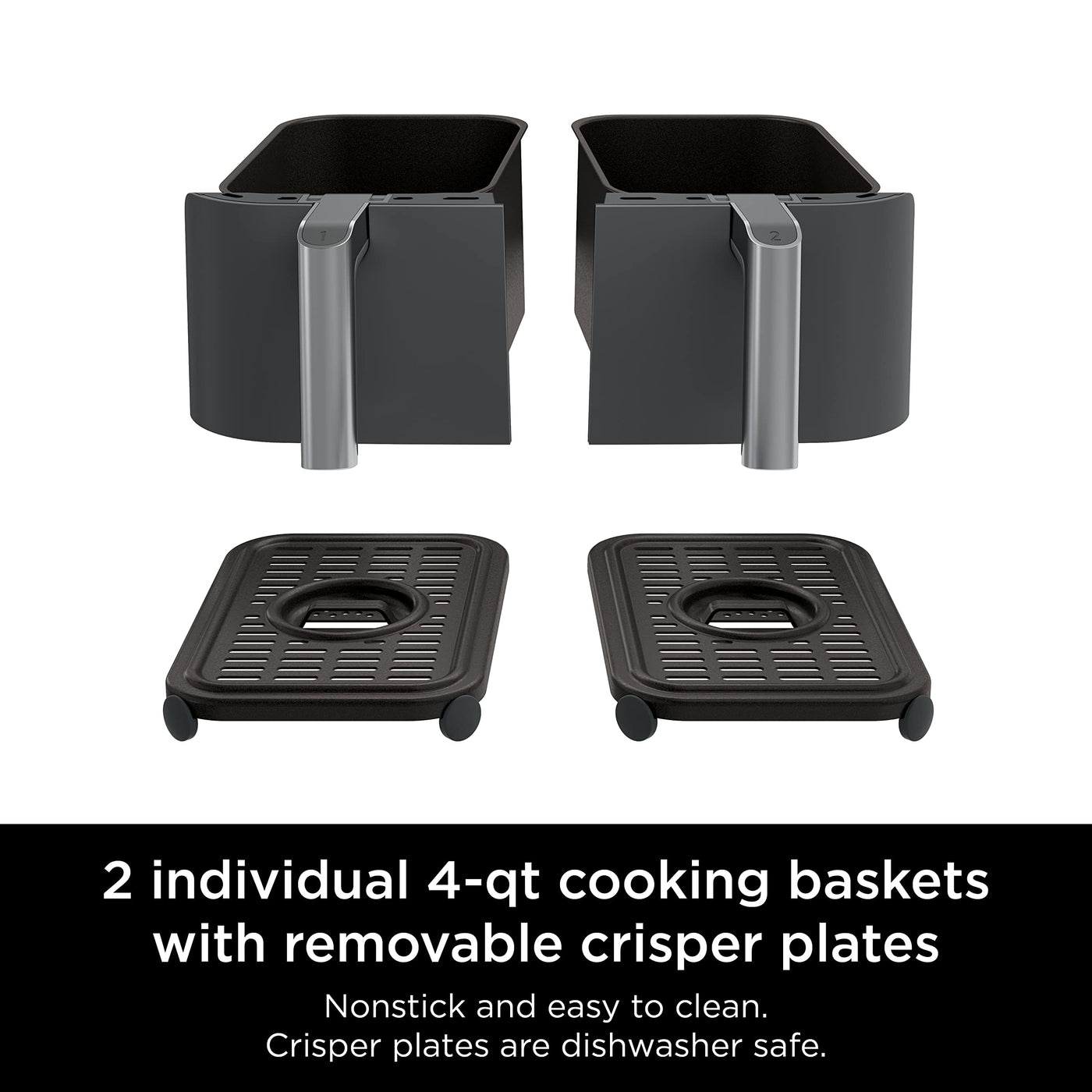 Ninja DualZone 8-Quart 6-in-1 Air Fryer – Smart Two-Basket Cooking