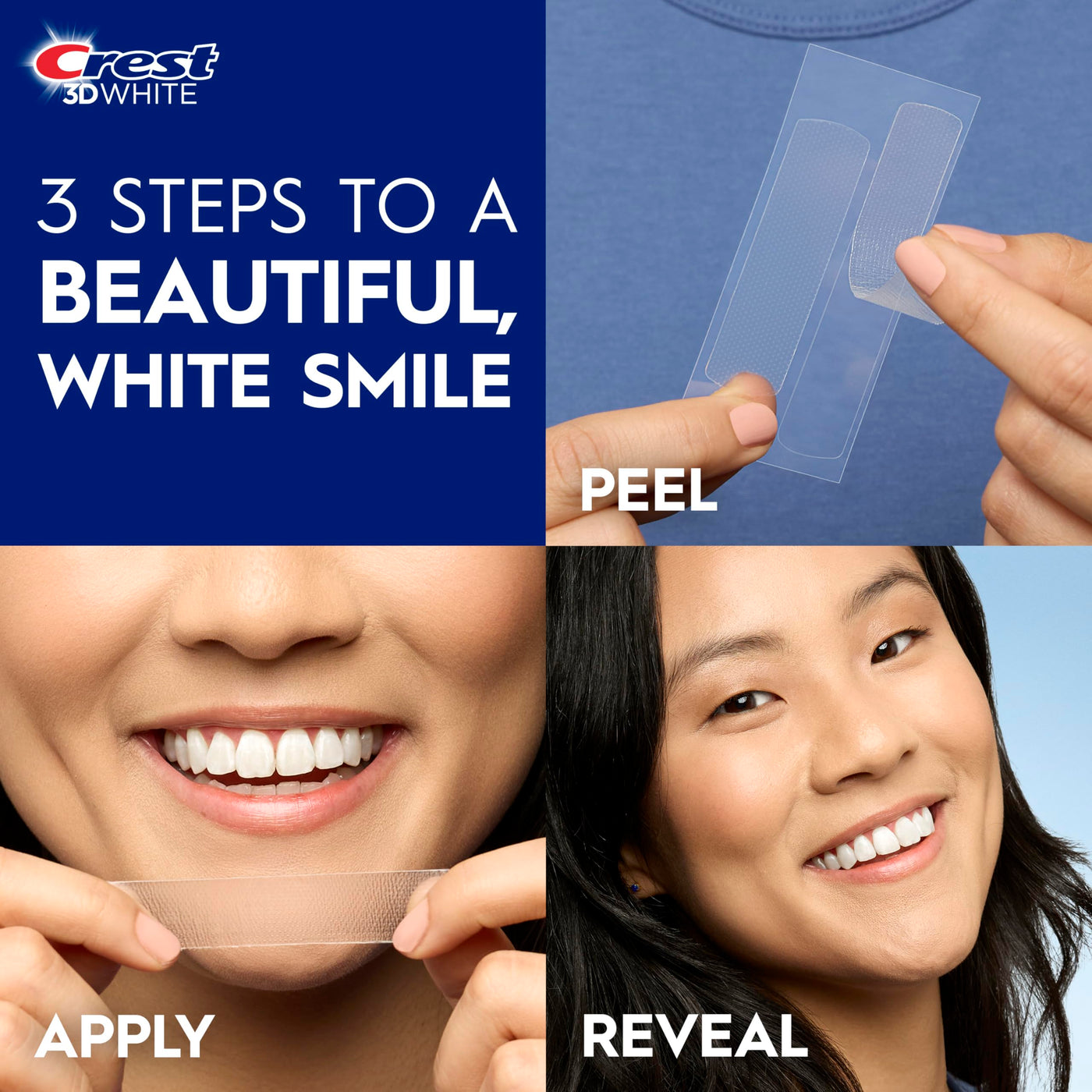 Crest 3D Whitestrips – Professional Teeth Whitening Kit (44 Strips, 22 Treatments)
